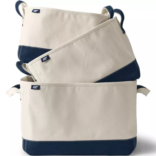 Small Canvas Storage Tote, alternative image