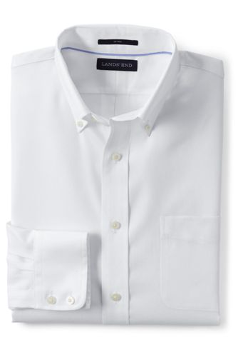 30％OFF＜ランズエンド＞メンズ・ベアードマクナット・アイリッシュリネン・ドレスシャツ／ボタンダウン／スリムフィット／長袖/S/グレー