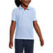 School Uniform Little Boys Short Sleeve Poly Pique Polo Shirt, Front