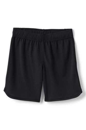 girls black pe shorts