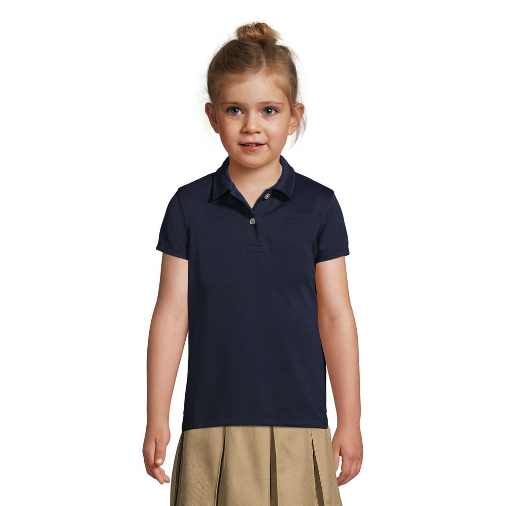 Girls navy blue outlet polo shirt