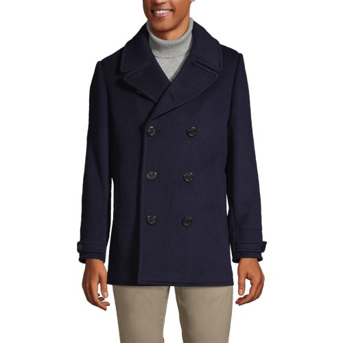 Lands end fit and flare hot sale wool coat