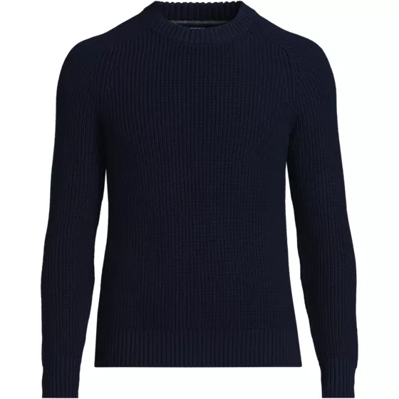 Men's Tall Cotton Drifter Saddle Crewneck Shaker Sweater - primary