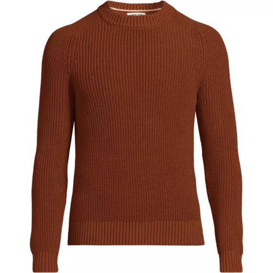 Men's Cotton Drifter Saddle Crewneck Shaker Sweater - primary