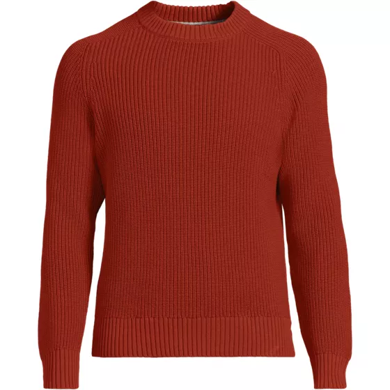 Men's Cotton Drifter Saddle Crewneck Shaker Sweater - primary