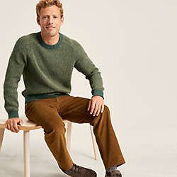Men's Cotton Drifter Saddle Crew Shaker Marl Sweater, alternative image