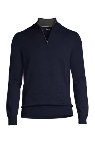 men's tall quarter zip sweater