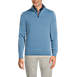 Men's Tall Fine Gauge Supima Cotton Quarter Zip Sweater, Front