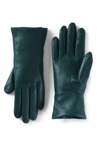 fur lined leather mittens women's