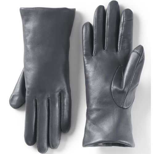 Gray shop leather gloves