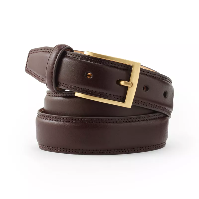 Men's Classic Leather Chino Belt, Front
