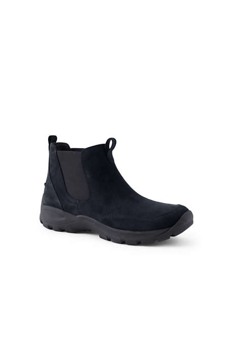 Men's All Weather Suede Leather Slip On Chelsea Boots