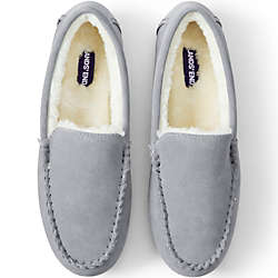 Women's Suede Leather Moccasin Slippers, alternative image
