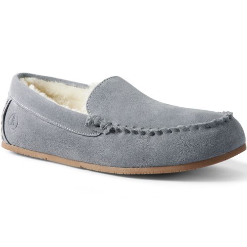 Medfølelse arsenal sorg Women's Suede Leather Moccasin Slippers | Lands' End