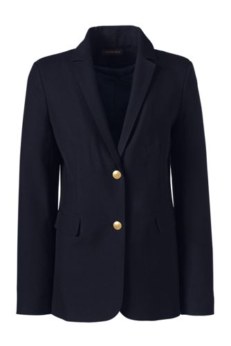 lands end long blazer coat