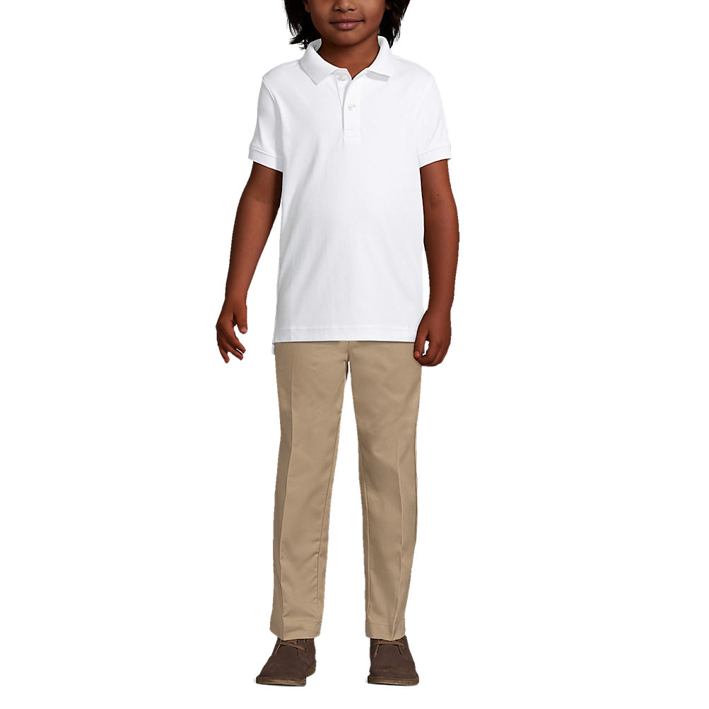 Marvel Apply Generally speaking School Uniform Little Kids Short Sleeve Tailored Fit Interlock Polo Shirt |  Lands' End