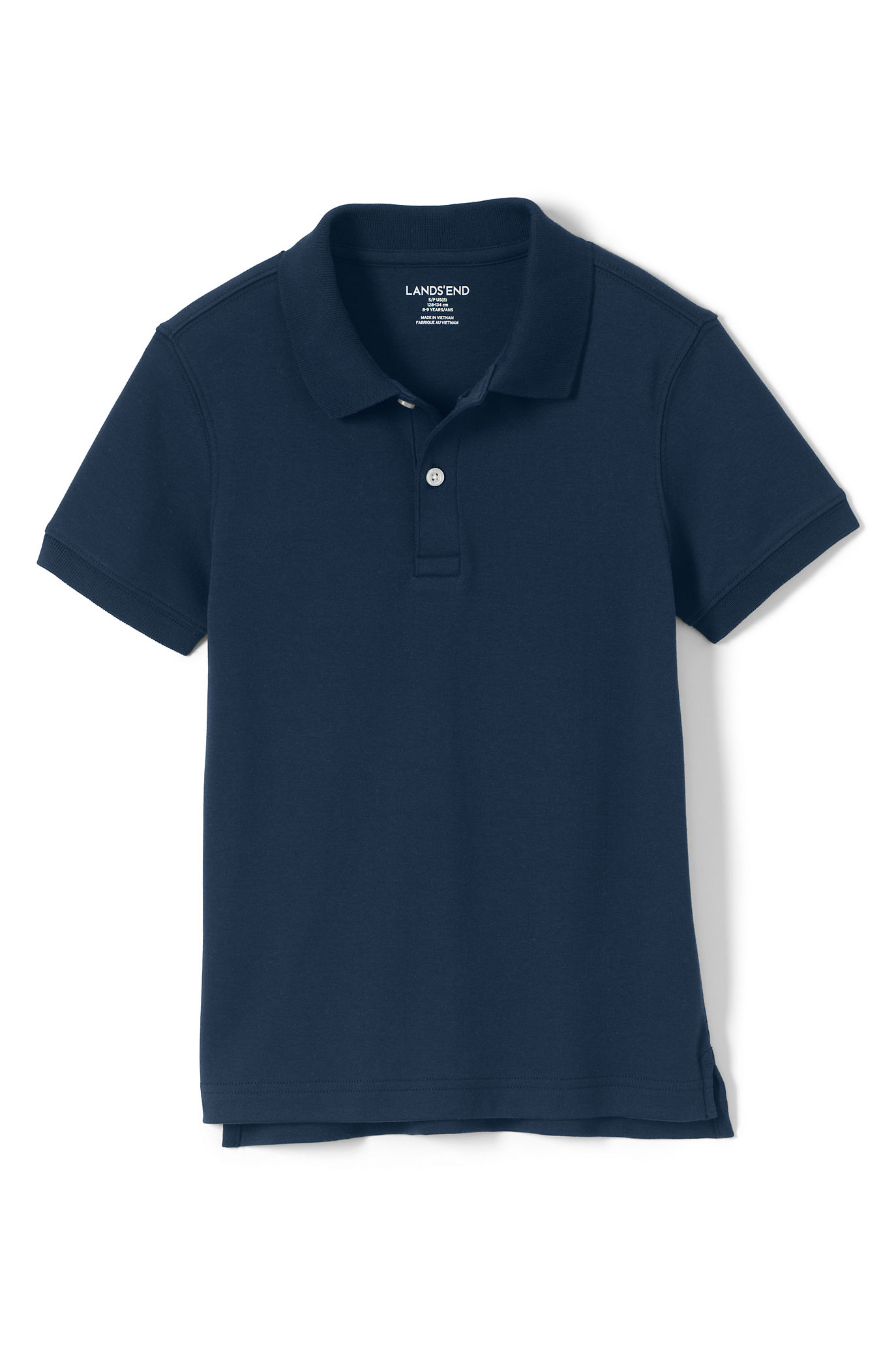 School Uniform Big Kid Tailored Fit Interlock Polo