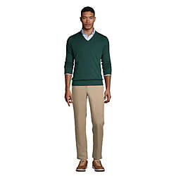 Men's Tailored Fit Blend Plain Front Pants, alternative image