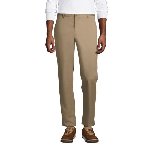 Buy Men Khaki Regular Fit Solid Formal Trousers Online - 892112