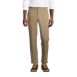 Men's Tailored Fit Blend Plain Front Pants, Front