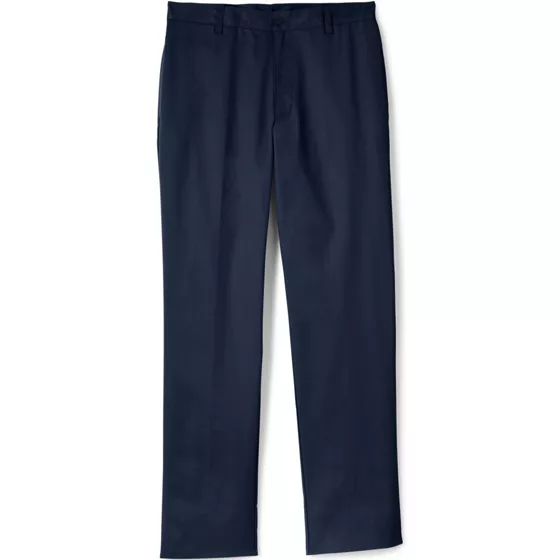 Men's Tailored Fit Blend Plain Front Pants - primary