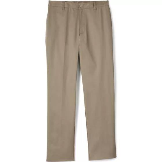 Men's Tailored Fit Blend Plain Front Pants - primary