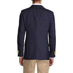 Men's Tailored Fit Hopsack Blazer, Back