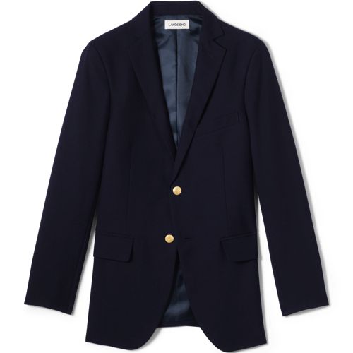 Men s Tailored Fit Hopsack Blazer Lands End