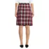 Women's Plaid Box Pleat Skirt Top of the Knee, Back