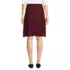 Women's Plaid Box Pleat Skirt Top of the Knee, Back