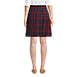 Women's Plaid Box Pleat Skirt Top of the Knee, Back
