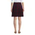 School Uniform Women's Plaid Box Pleat Skirt Top of the Knee, Back