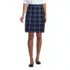School Uniform Women's Plaid Box Pleat Skirt Top of the Knee, Front