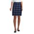 Women's Plaid Box Pleat Skirt Top of the Knee, Front