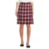 Women's Plaid Box Pleat Skirt Top of the Knee, Front