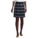 School Uniform Women's Plaid Box Pleat Skirt Top of the Knee, Front