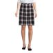 School Uniform Women's Plaid Box Pleat Skirt Top of the Knee, Front