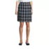 Women's Plaid Box Pleat Skirt Top of the Knee, Front