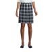 School Uniform Women's Plaid Box Pleat Skirt Top of the Knee, Front