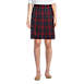 Women's Plaid Box Pleat Skirt Top of the Knee, Front