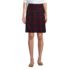 Women's Plaid Box Pleat Skirt Top of the Knee, Front