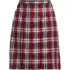 Women's Plaid Box Pleat Skirt Top of the Knee, Front