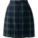 School Uniform Women's Plaid Box Pleat Skirt Top of the Knee, Front