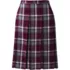 School Uniform Women's Plaid Box Pleat Skirt Top of the Knee, Front