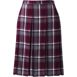 School Uniform Women's Plaid Box Pleat Skirt Top of the Knee, Front