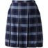 Women's Plaid Box Pleat Skirt Top of the Knee, Front