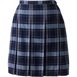 School Uniform Women's Plaid Box Pleat Skirt Top of the Knee, Front