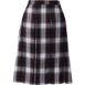 School Uniform Women's Plaid Box Pleat Skirt Top of the Knee, Front