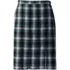 Women's Plaid Box Pleat Skirt Top of the Knee, Front