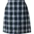 Women's Plaid Box Pleat Skirt Top of the Knee, Front